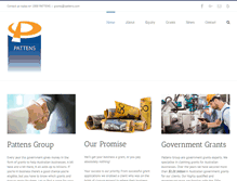 Tablet Screenshot of pattens.com